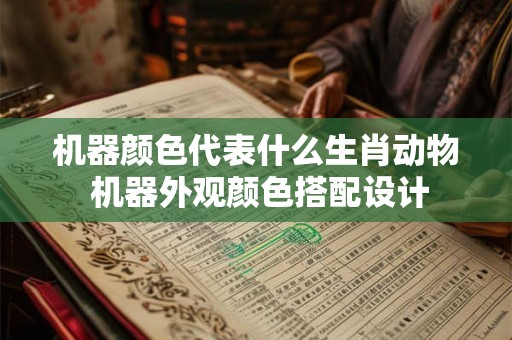 机器颜色代表什么生肖动物 机器外观颜色搭配设计