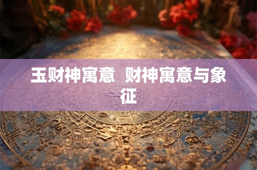 玉财神寓意  财神寓意与象征