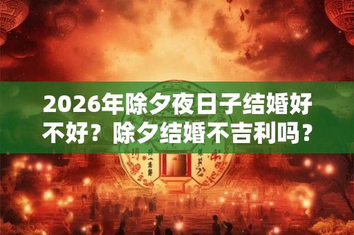 2026年除夕夜日子结婚好不好？除夕结婚不吉利吗？