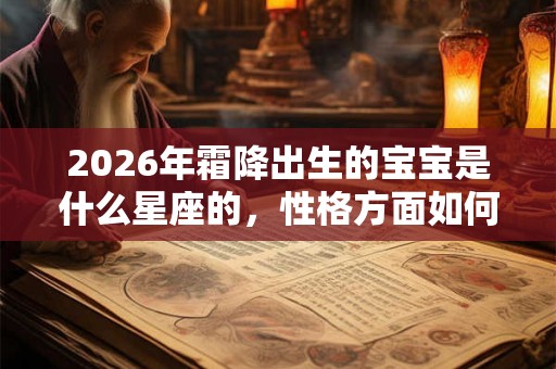 2026年霜降出生的宝宝是什么星座的，性格方面如何？