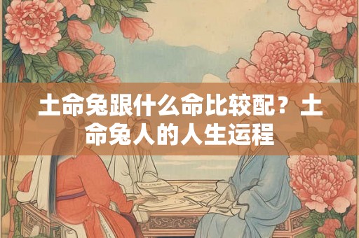 土命兔跟什么命比较配？土命兔人的人生运程
