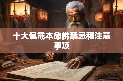 十大佩戴本命佛禁忌和注意事项