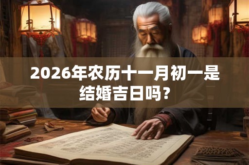 2026年农历十一月初一是结婚吉日吗？