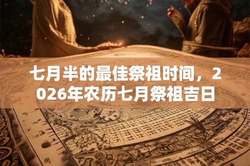 七月半的最佳祭祖时间，2026年农历七月祭祖吉日