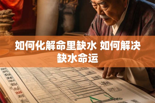 如何化解命里缺水 如何解决缺水命运