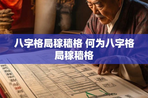 八字格局稼穑格 何为八字格局稼穑格