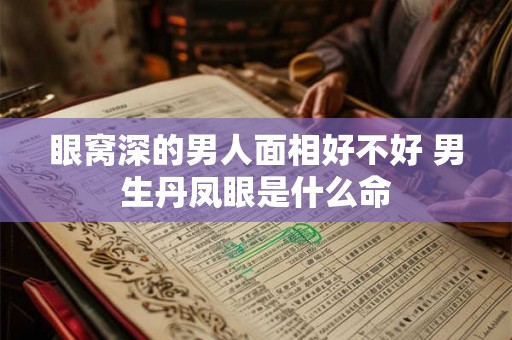 眼窝深的男人面相好不好 男生丹凤眼是什么命