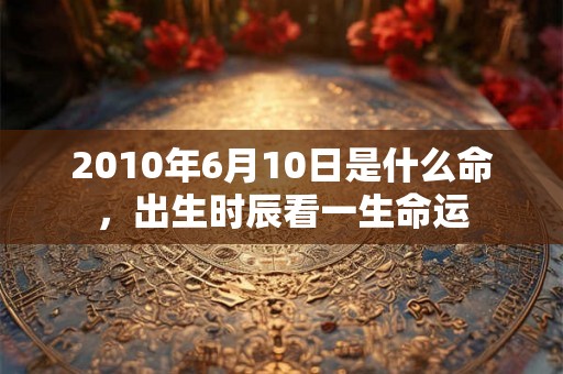 2010年6月10日是什么命，出生时辰看一生命运