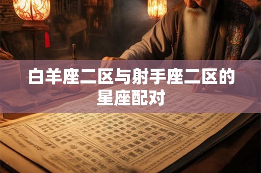 白羊座二区与射手座二区的星座配对
