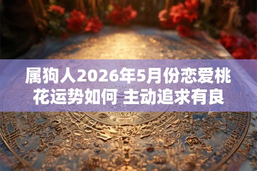 属狗人2026年5月份恋爱桃花运势如何 主动追求有良果 属狗人2026年5月份恋爱桃花运势如何 主动追求有良果