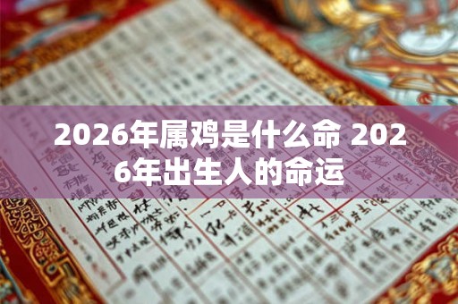 2026年属鸡是什么命 2026年出生人的命运 2026年属鸡是什么命 2026年出生人的命运