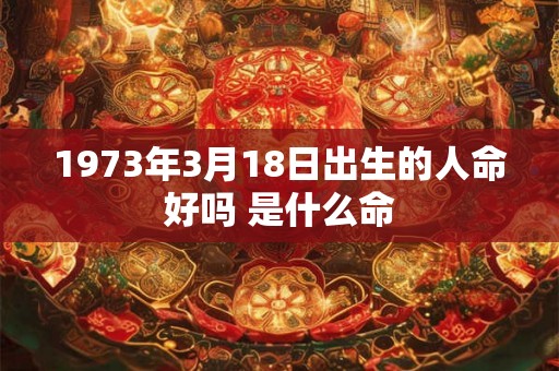1973年3月18日出生的人命好吗 是什么命