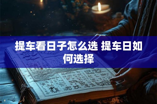 提车看日子怎么选 提车日如何选择 提车看日子怎么选 提车日如何选择