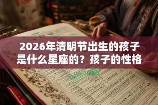 2026年清明节出生的孩子是什么星座的？孩子的性格特点是什么？