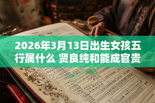 2026年3月13日出生女孩五行属什么 贤良纯和能成官贵