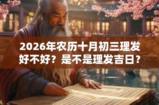 2026年农历十月初三理发好不好？是不是理发吉日？