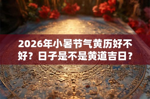 2026年小暑节气黄历好不好？日子是不是黄道吉日？
