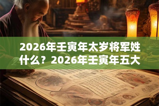 2026年壬寅年太岁将军姓什么?2026年壬寅年五大生肖犯太岁 2026年壬寅年太岁将军姓什么?2026年壬寅年五大生肖犯太岁