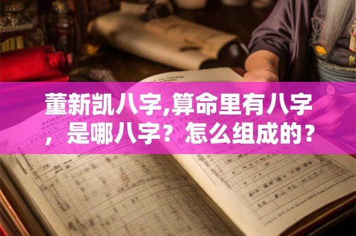 董新凯八字,算命里有八字，是哪八字？怎么组成的？