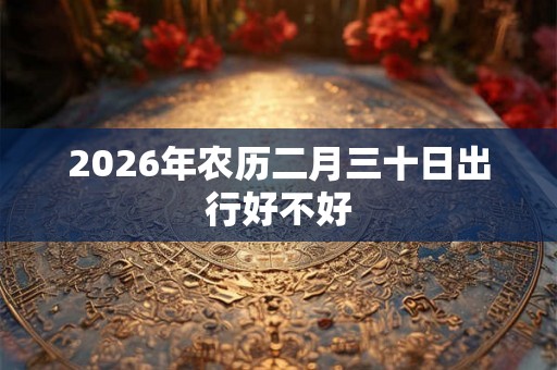 2026年农历二月三十日出行好不好