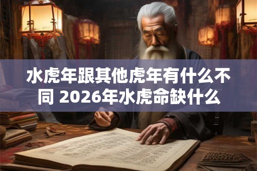 水虎年跟其他虎年有什么不同 2026年水虎命缺什么