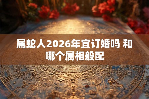 属蛇人2026年宜订婚吗 和哪个属相般配