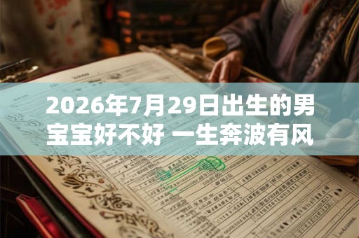 2026年7月29日出生的男宝宝好不好 一生奔波有风度