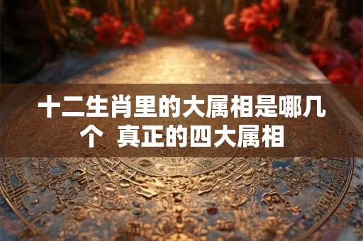 十二生肖里的大属相是哪几个 真正的四大属相 十二生肖里的大属相是哪几个 真正的四大属相