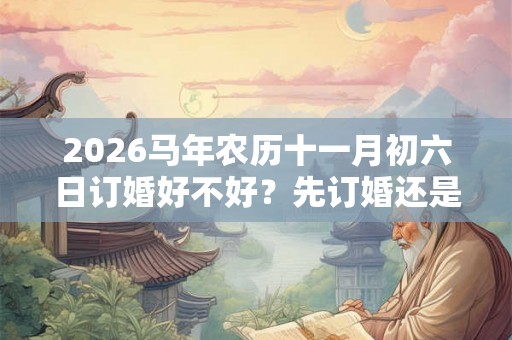 2026马年农历十一月初六日订婚好不好？先订婚还是先结婚