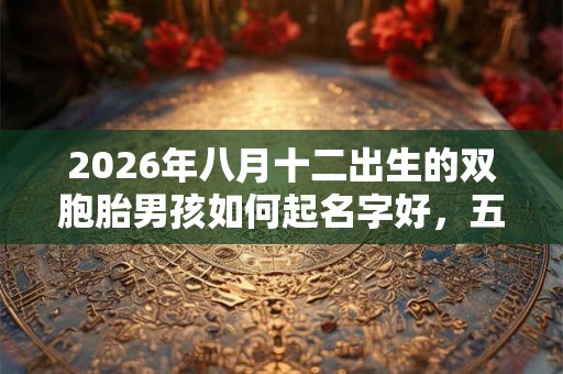 2026年八月十二出生的双胞胎男孩如何起名字好,五行属什么? 2026年八月十二出生的双胞胎男孩如何起名字好,五行属什么?
