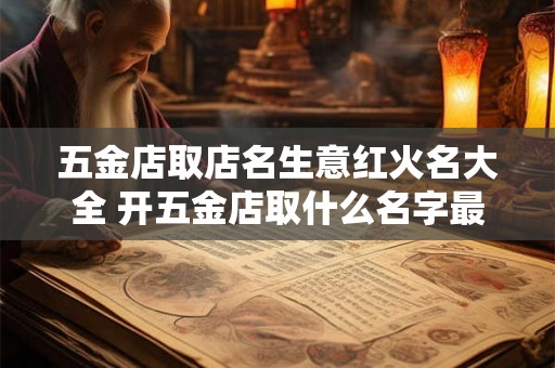 五金店取店名生意红火名大全 开五金店取什么名字最旺