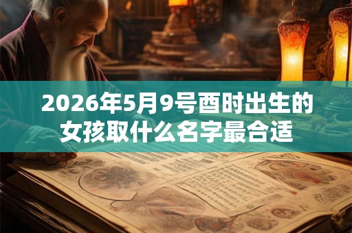 2026年5月9号酉时出生的女孩取什么名字最合适