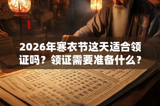 2026年寒衣节这天适合领证吗？领证需要准备什么？