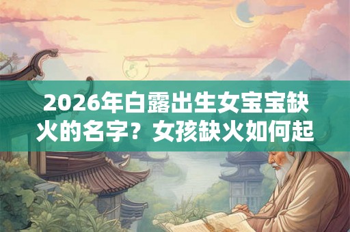 2026年白露出生女宝宝缺火的名字？女孩缺火如何起名？
