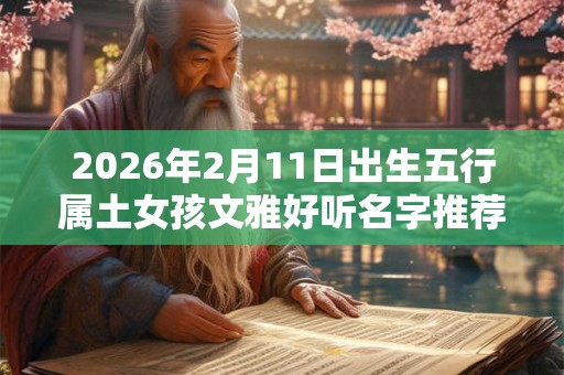 2026年2月11日出生五行属土女孩文雅好听名字推荐