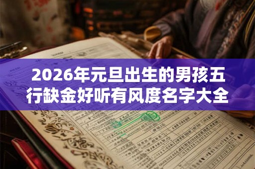 2026年元旦出生的男孩五行缺金好听有风度名字大全