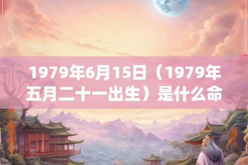 1979年6月15日(1979年五月二十一出生)是什么命_命运如何 1979年6月15日(1979年五月二十一出生)是什么命_命运如何