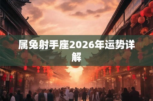 属兔射手座2026年运势详解