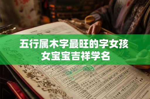 五行属木字最旺的字女孩 女宝宝吉祥学名