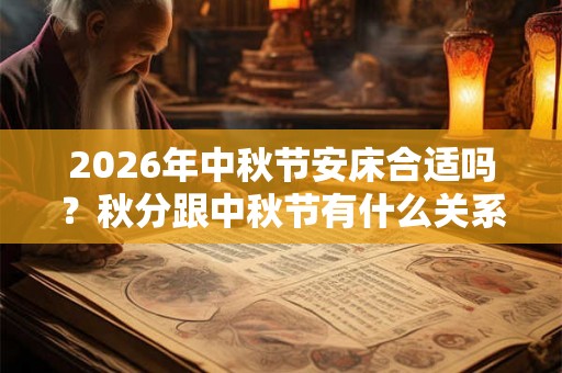 2026年中秋节安床合适吗？秋分跟中秋节有什么关系？