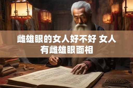 雌雄眼的女人好不好 女人有雌雄眼面相