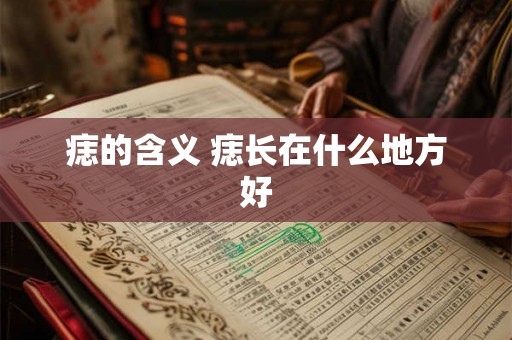 痣的含义 痣长在什么地方好