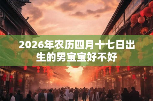 2026年农历四月十七日出生的男宝宝好不好