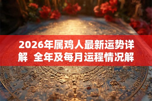 2026年属鸡人最新运势详解  全年及每月运程情况解析