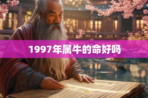 1997年属牛的命好吗