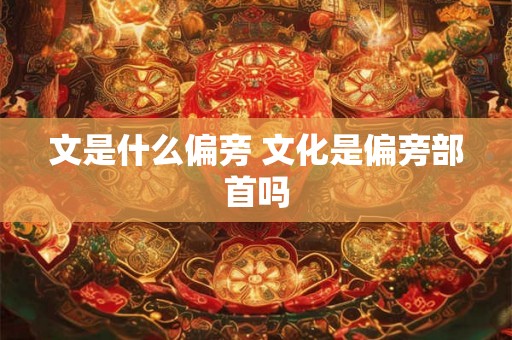 文是什么偏旁 文化是偏旁部首吗