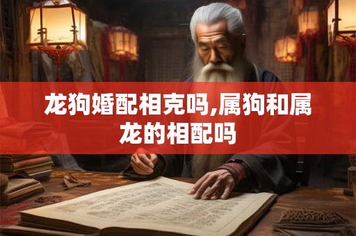 龙狗婚配相克吗,属狗和属龙的相配吗