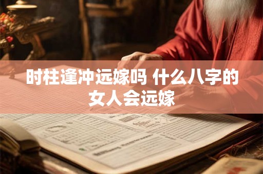 时柱逢冲远嫁吗 什么八字的女人会远嫁