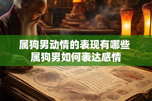 属狗男动情的表现有哪些 属狗男如何表达感情