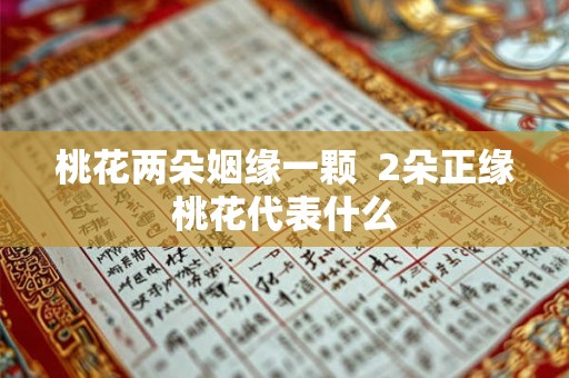 桃花两朵姻缘一颗 2朵正缘桃花代表什么 桃花两朵姻缘一颗 2朵正缘桃花代表什么